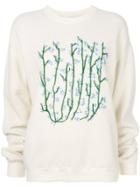 Julien David Embroidered Jumper - White