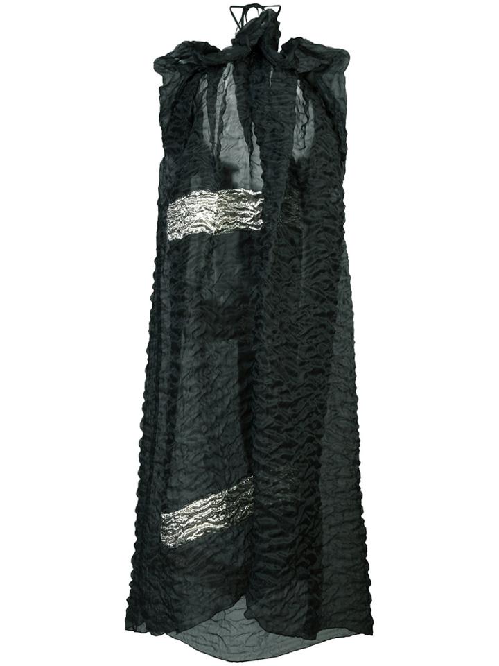 Rachel Comey Oversized Sheer Halterneck Dress - Black