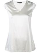 Fabiana Filippi V-neck Sleeveless Blouse - Neutrals