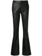 Kiltie Slim-fit Flared Trousers - Black