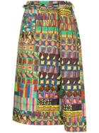 Comme Des Garçons Vintage Kaleidoscope Print Skirt - Multicolour