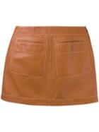 Loewe - Mini Skirt - Women - Lamb Skin - 36, Brown, Lamb Skin
