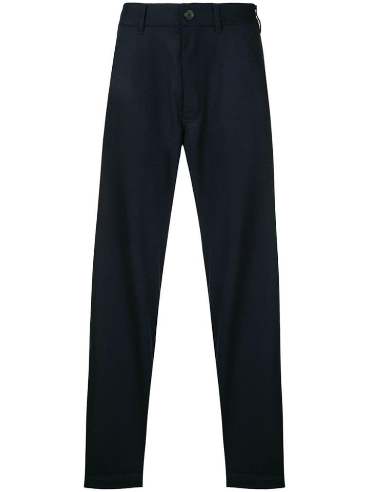 Comme Des Garçons Shirt Wide Leg Trousers - Blue