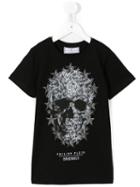 Philipp Plein Kids Skull Print T-shirt, Boy's, Size: 10 Yrs, Black