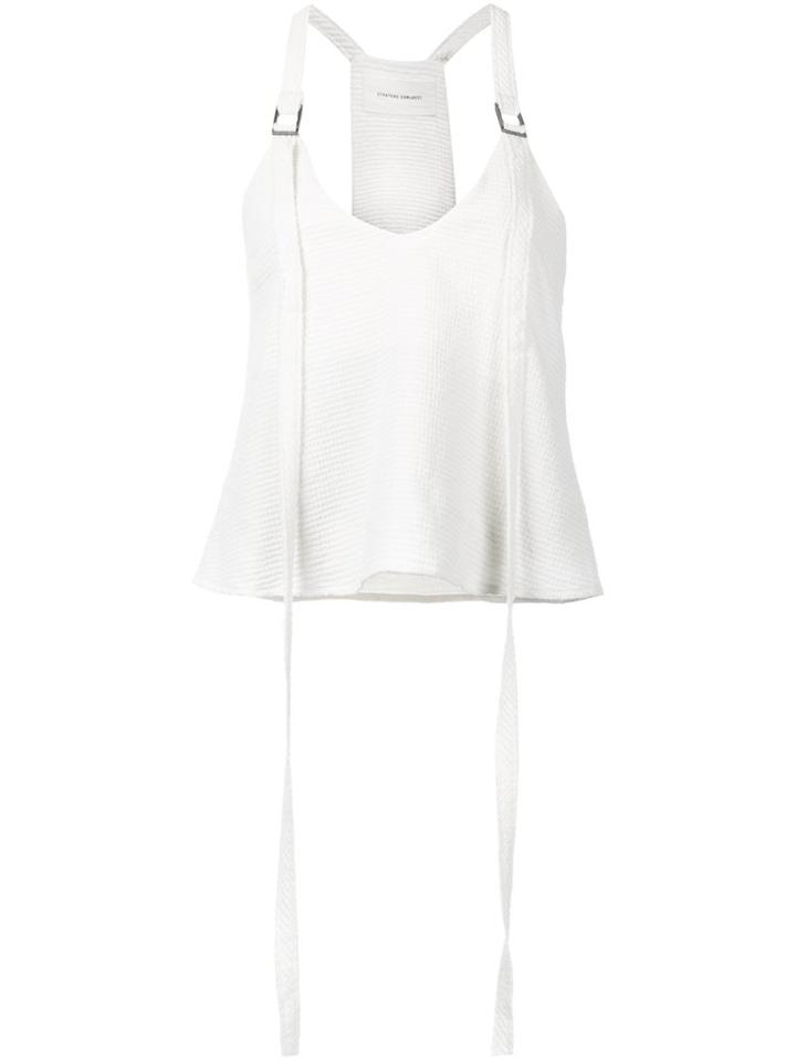 Strateas Carlucci Harness Top, Women's, Size: Medium, White, Polyester