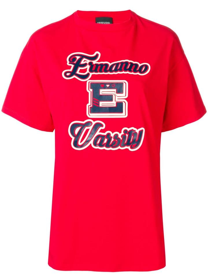 Ermanno Ermanno Varsity T-shirt - Red