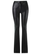 Tufi Duek Straight Leg Trousers, Women's, Size: 42, Black, Leather/acetate