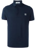 Stone Island Logo Polo Shirt, Men's, Size: Small, Blue, Cotton