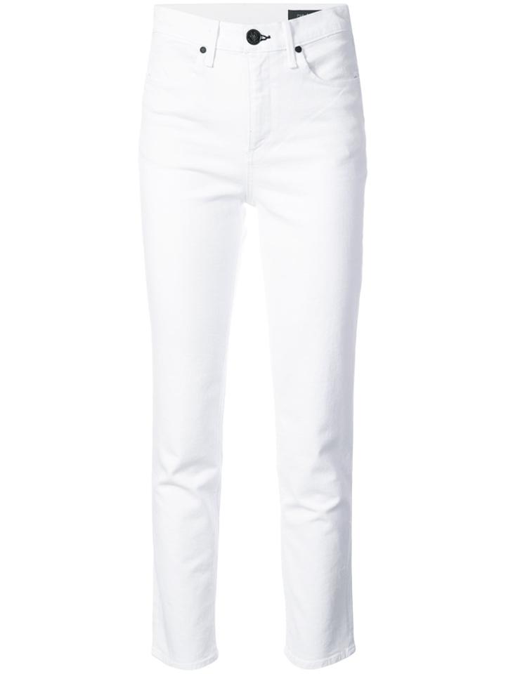 Rag & Bone /jean High-waist Straight-leg Jeans - White