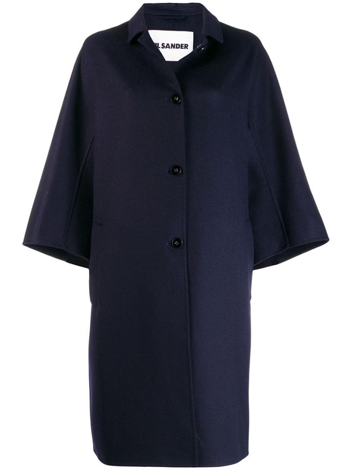 Jil Sander Lacy Coat - Blue