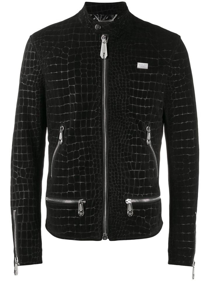 Philipp Plein Moto Statement Jacket - Black