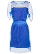 Gloria Coelho Sheer Layered Dress - Blue