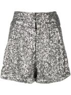 Isabel Marant Orta Sequinned Shorts - Silver