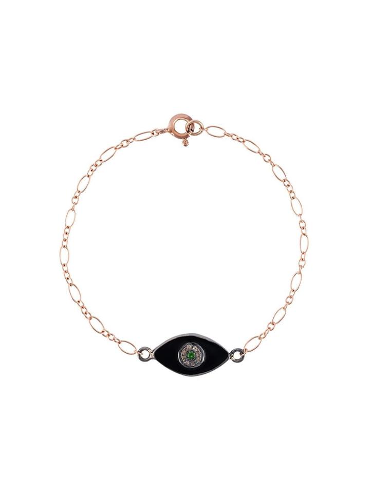 Eye M By Ileana Makri Flower Motif Bracelet - Metallic