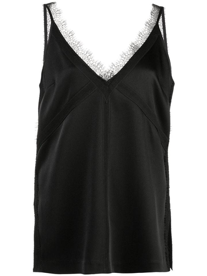 Jason Wu Lace-detail Vest Top - Black