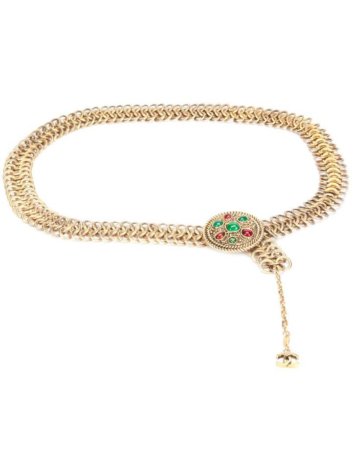 Gripoix Chain Belt, Women's, Grey, Chanel Vintage