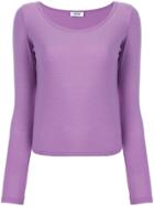 Moschino Vintage Classic Long Sleeve T-shirt - Pink & Purple