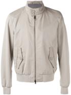 Herno Collared Bomber Jacket, Men's, Size: 54, Nude/neutrals, Cotton/polyamide/polyester/modal