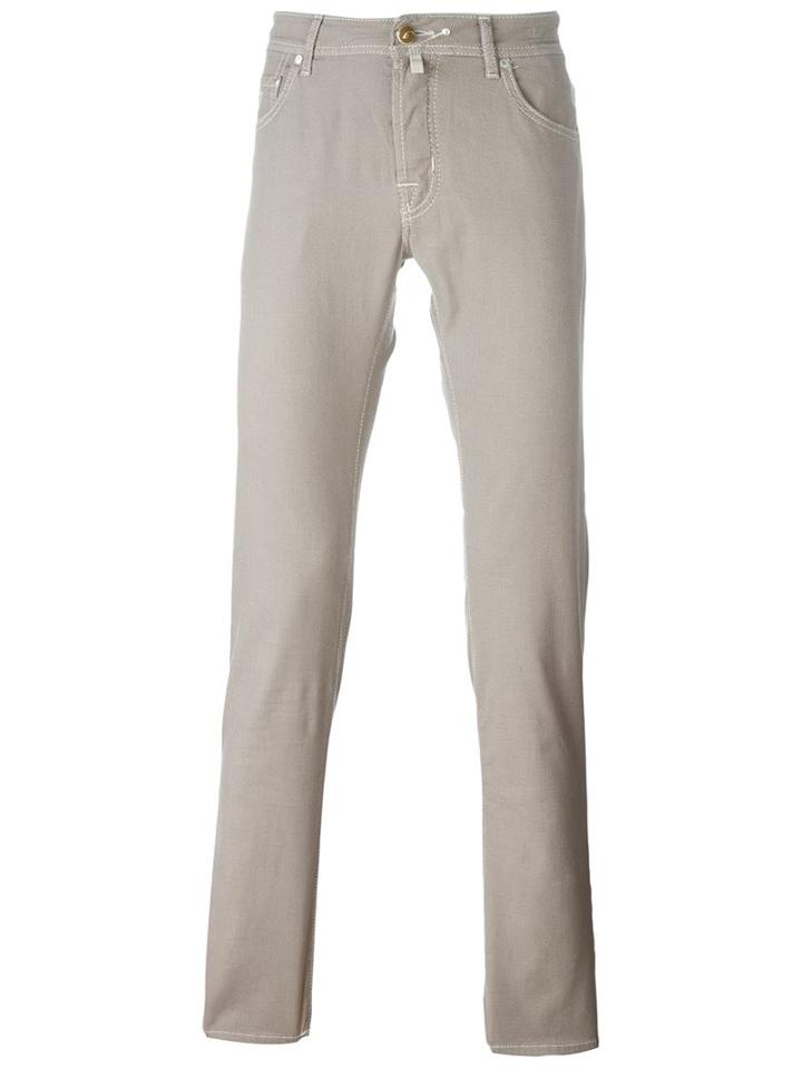 Jacob Cohen Slim Fit Jeans, Men's, Size: 36, Nude/neutrals, Cotton/spandex/elastane