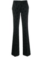 P.a.r.o.s.h. Lightning Bolt Print Trousers - Black