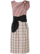 Isa Arfen Multi-plaid Dress - Nude & Neutrals
