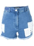 House Of Holland Patched Denim Shorts