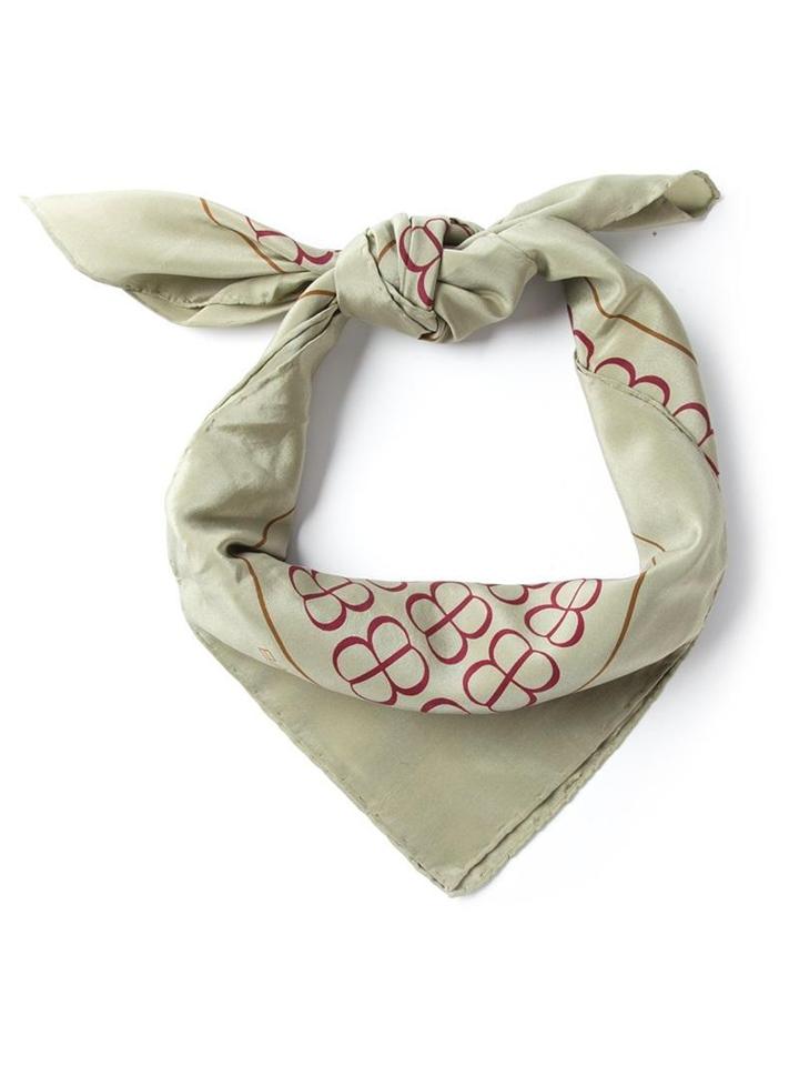 Balenciaga Vintage Logo Print Foulard