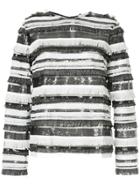 Si-jay Layered Sequin Top - Black