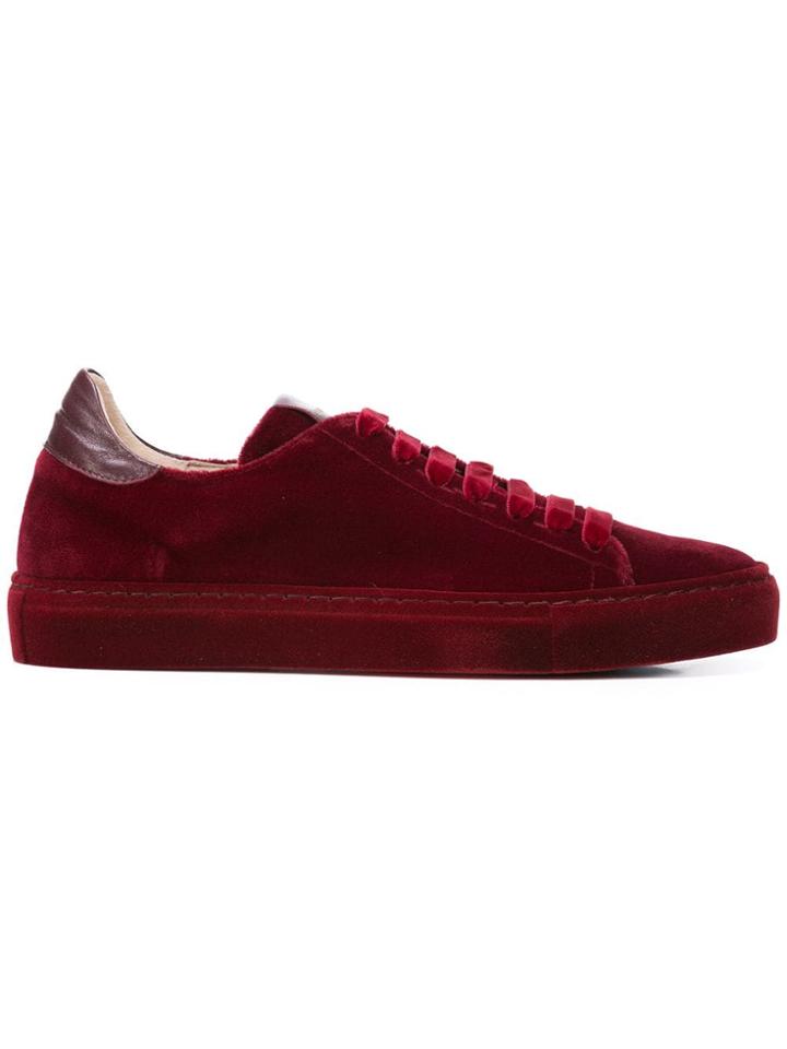 Sergio Amaranti Lace Up Sneaker - Red