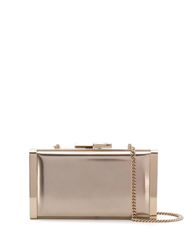 Jimmy Choo J Box Clutch - Gold