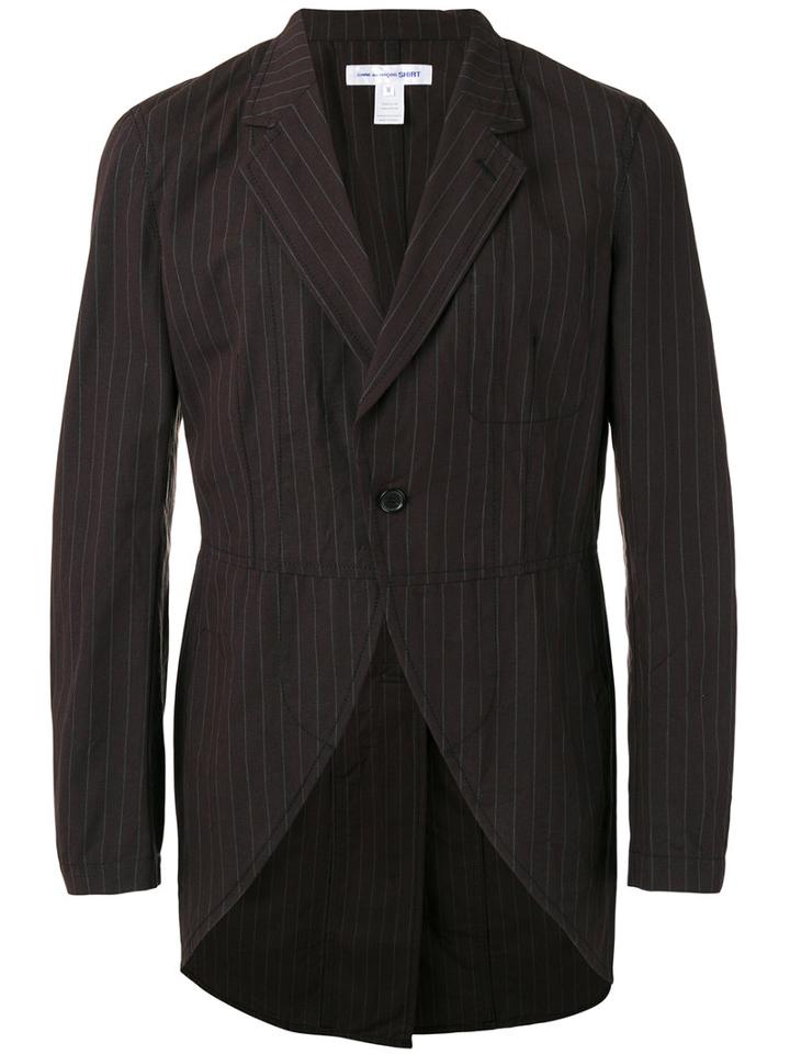 Comme Des Garçons Shirt - Pinstripe Jacket - Men - Cotton - M, Grey, Cotton