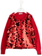 Rykiel Enfant - Sequinned Cardigan - Kids - Cotton - 12 Yrs, Red