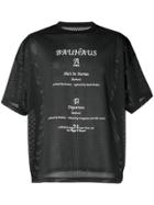 Midnight Studios Perforated Logo T-shirt - Black