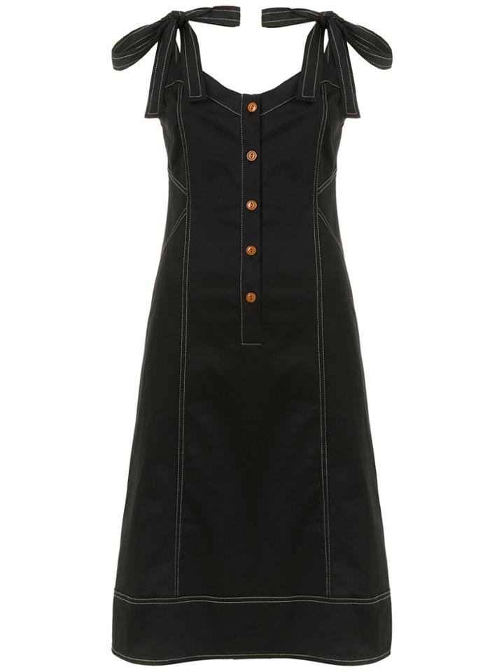 Lilly Sarti Gabardine Dress - Black