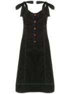 Lilly Sarti Gabardine Dress - Black