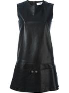 Courrèges R01 Dress, Women's, Size: 34, Black, Lamb Skin/acetate/cupro