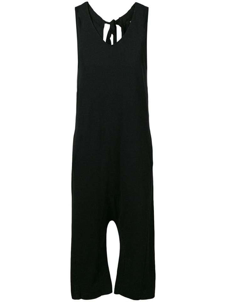 Thom Krom Dropped Crotch Sleeveless Jumpsuit - Black