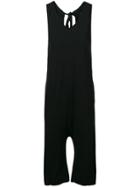 Thom Krom Dropped Crotch Sleeveless Jumpsuit - Black