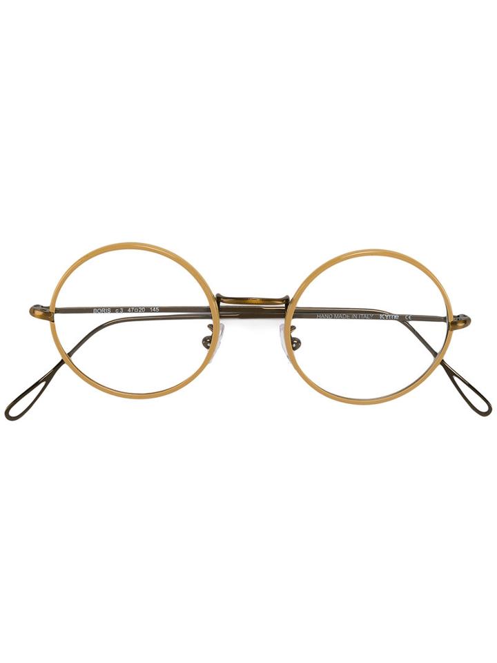 Kyme Boris Optical Frames, Nude/neutrals, Metal/cellulose
