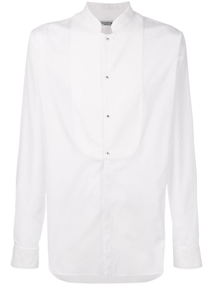 Alexander Mcqueen Bib Front Shirt - White