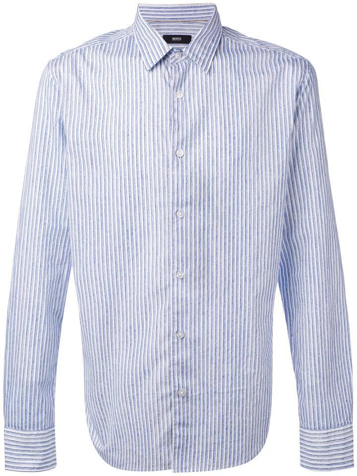 Boss Hugo Boss - Striped Shirt - Men - Cotton - Xl, Blue, Cotton