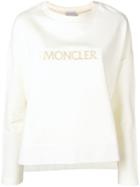 Moncler Loose Fit Logo Sweatshirt - White