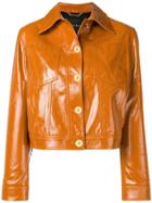 Versace Patent Leather Jacket - Orange