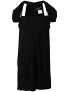 Chanel Pre-owned Cold Shoulders Empire Dress - Black