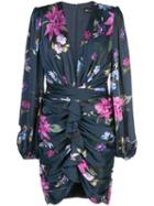 Jill Jill Stuart Ruched Floral Print Dress - Blue