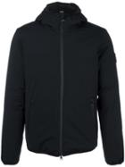 Ea7 Emporio Armani Hooded Padded Jacket, Men's, Size: Xl, Black, Feather Down/polyamide/polyester/spandex/elastane