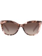 Valentino Eyewear Cat Eye Stud Sunglasses - Pink