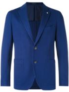 Tagliatore - Two Button Blazer - Men - Cotton/cupro - 54, Blue, Cotton/cupro