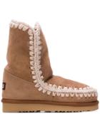 Mou Whipstitched Ankle Boots - Nude & Neutrals