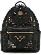 Mcm Stark Backpack, Black, Pvc/leather/metal Other